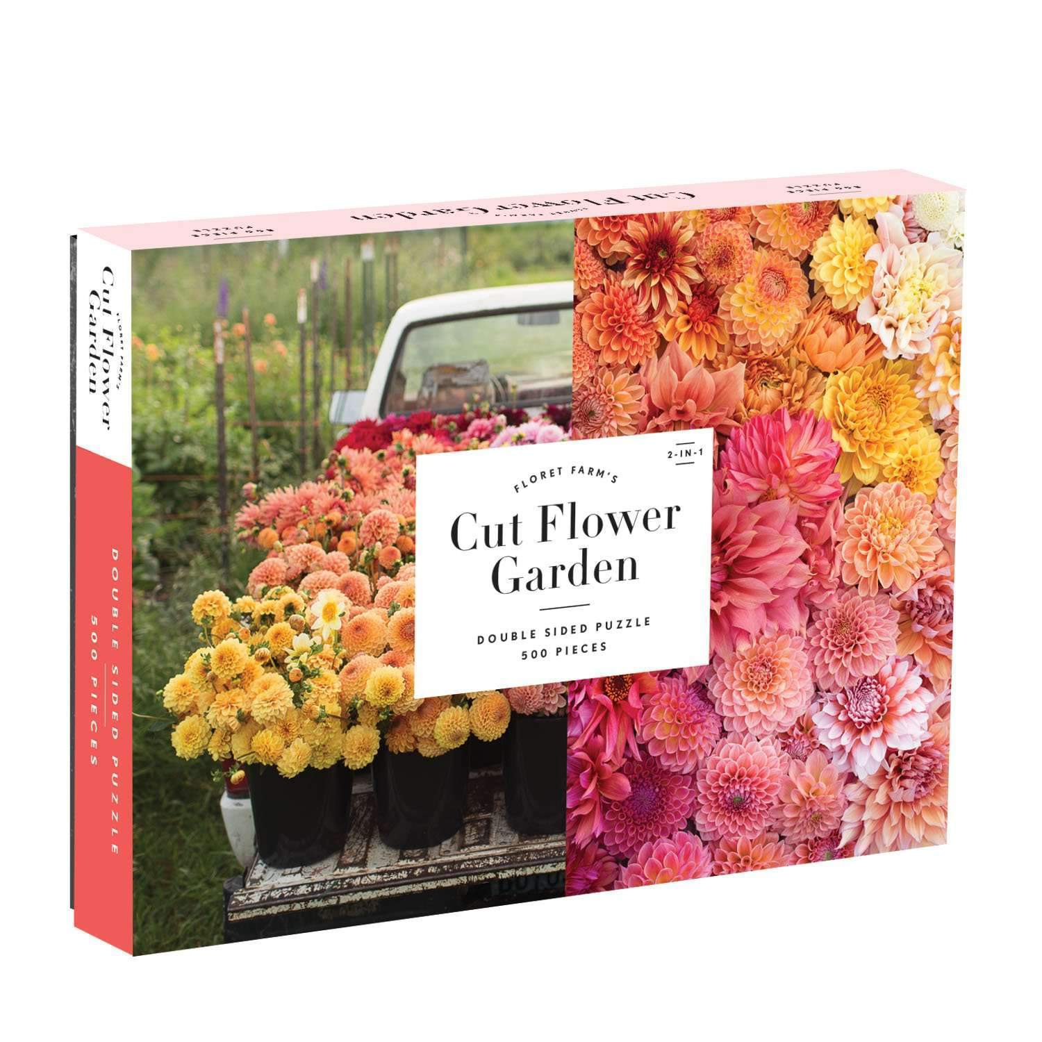 Floret Farm's Cut Flower Garden 2-Sided 500 Piece Puzzle | Galison