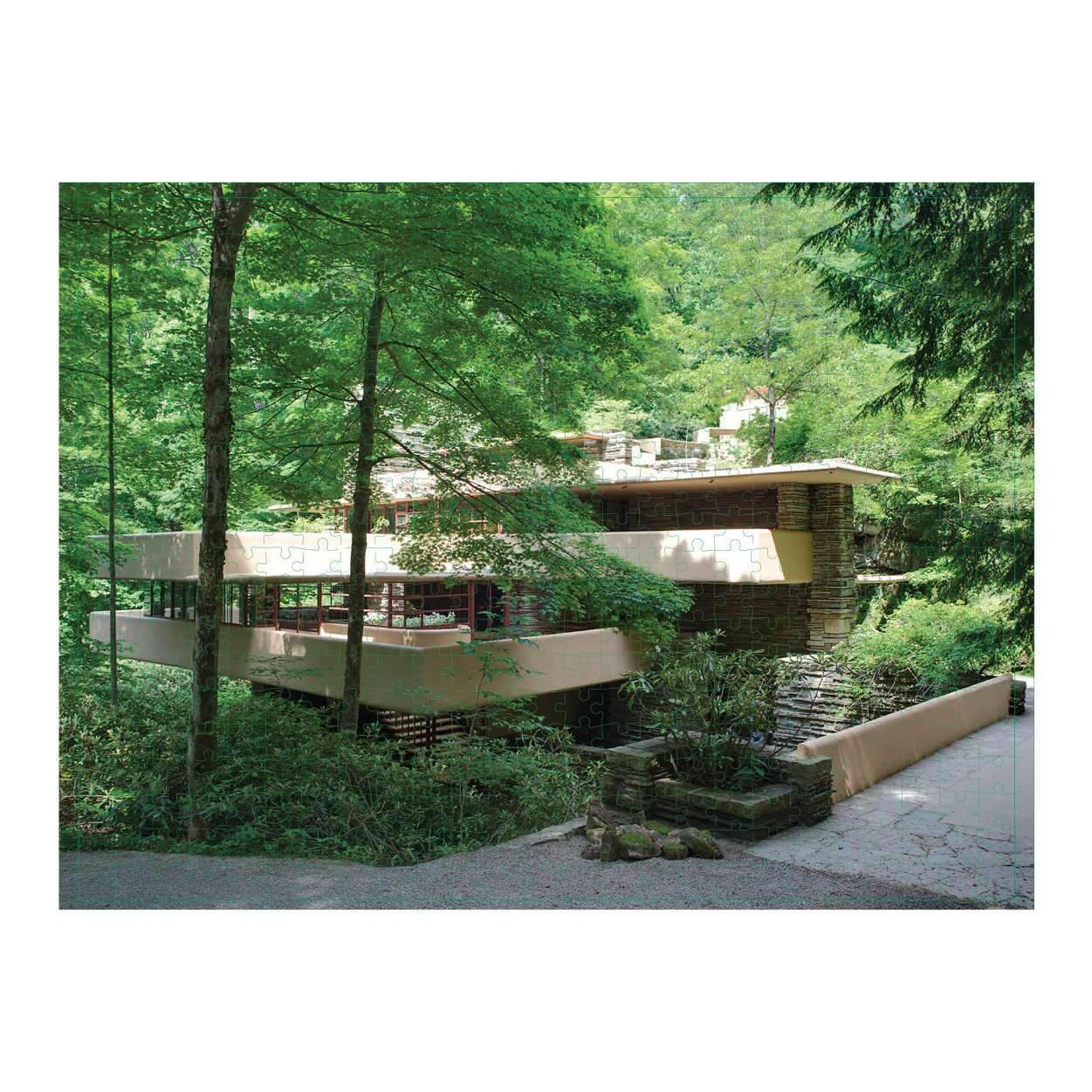 Frank Lloyd Wright Fallingwater Double-Sided 500 Piece Jigsaw Puzzle