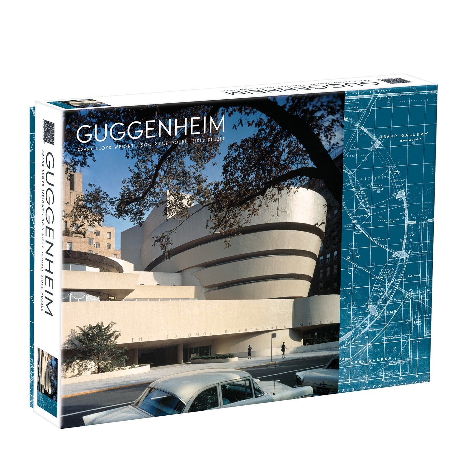 Frank Lloyd Wright Guggenheim Double-Sided 500 Piece Jigsaw Puzzle