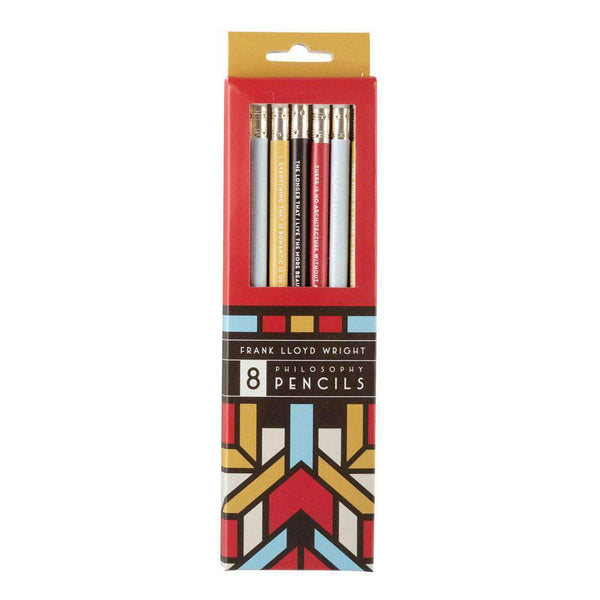 Frank Lloyd Wright Colored Pencil Set with Sharpener