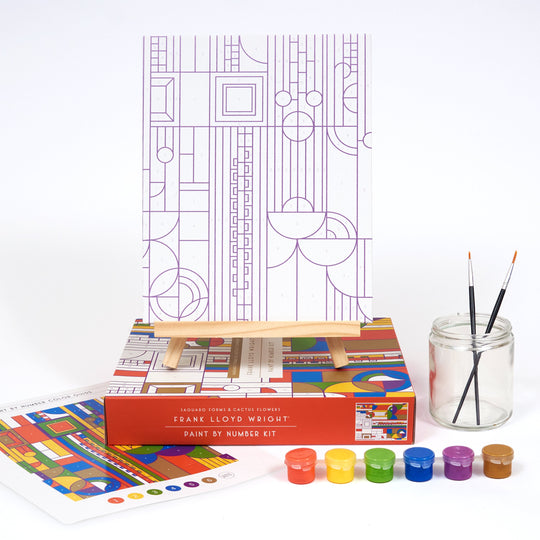 Frank Lloyd Wright Saguaro Cactus and Forms Paint By Number Kit Paint By Number Kits Frank Lloyd Wright 