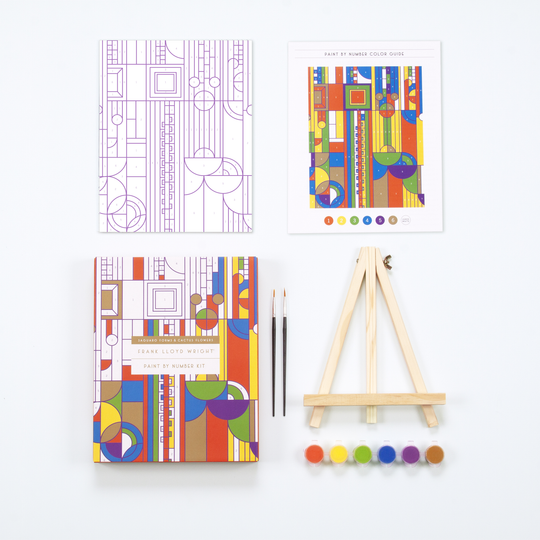 Frank Lloyd Wright Saguaro Cactus and Forms Paint By Number Kit Paint By Number Kits Frank Lloyd Wright 