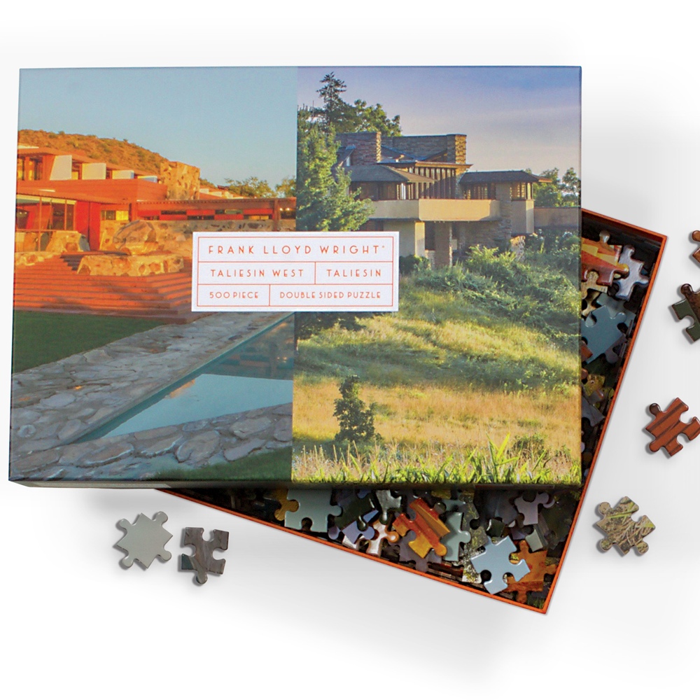 Frank Lloyd Wright Taliesin and Taliesin West Double-Sided 500 Piece Jigsaw  Puzzle