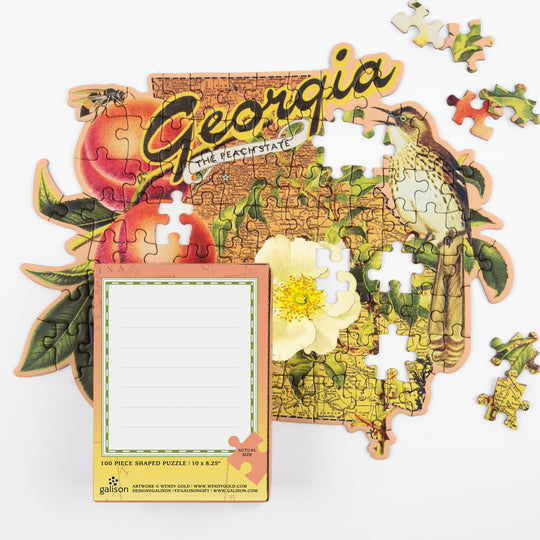 Georgia Mini Shaped Puzzle Galison 