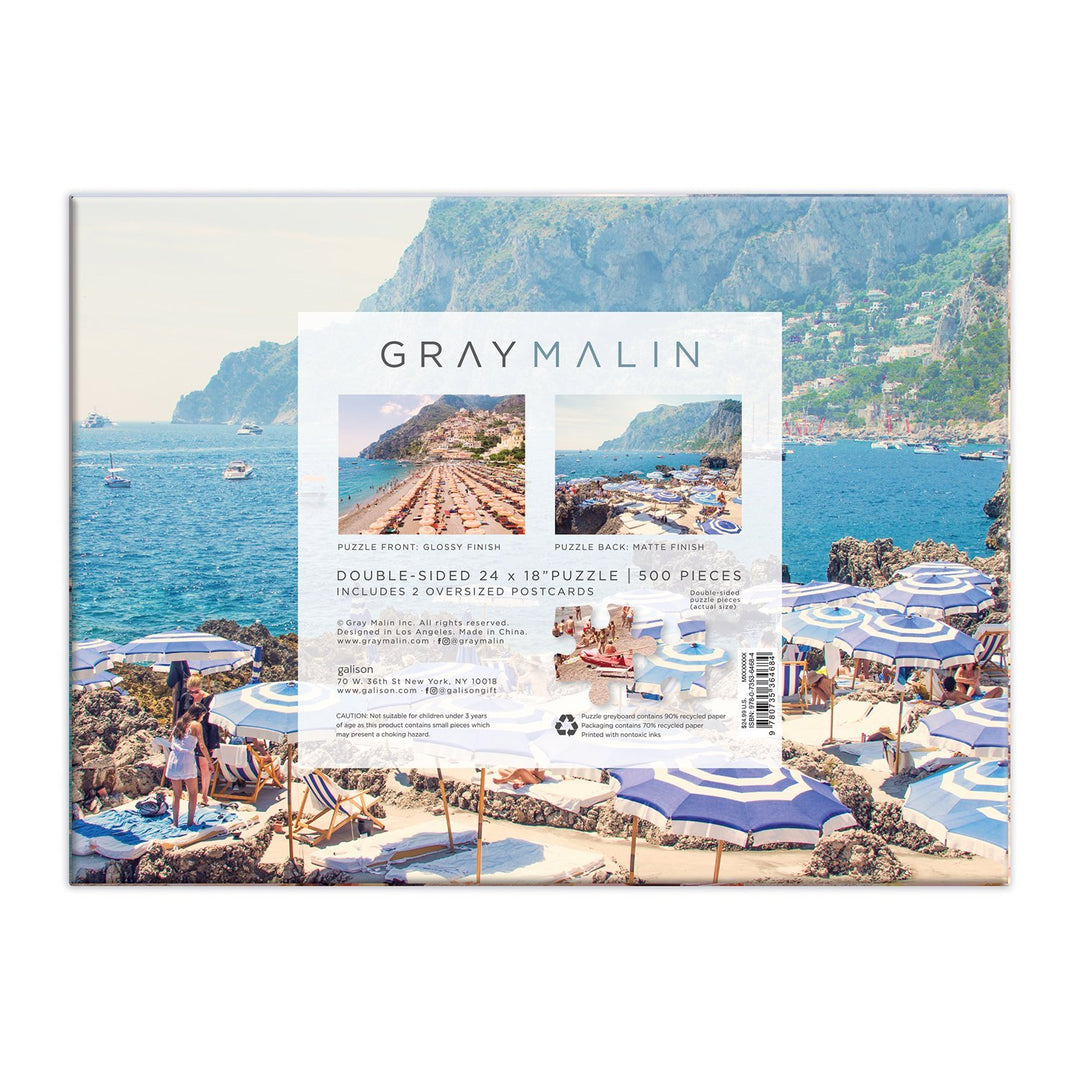 Gray Malin The Italy Double Sided 500 Piece Puzzle Double Sided 500 Piece Puzzle Galison 