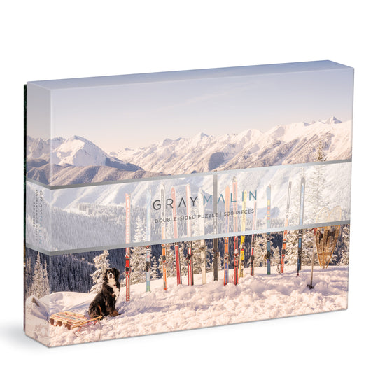 Gray Malin The Winter 500 Piece Double-Sided Puzzle Jigsaw Puzzles Gray Malin 