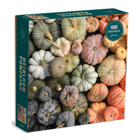 Heirloom Pumpkins 1000 Piece Puzzle in Square Box 1000 Piece Puzzles Christine Chitnis 