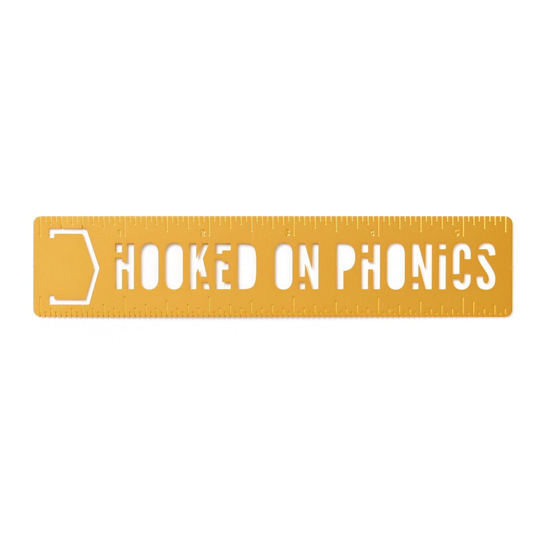 Hooked On Phonics Metal Bookmark Stencil Brass Monkey 