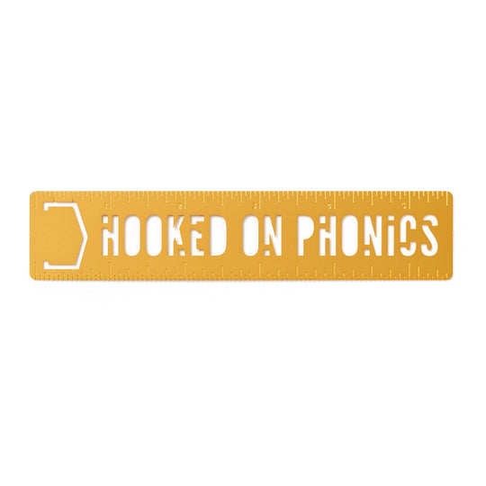 Hooked On Phonics Metal Bookmark Stencil Brass Monkey 