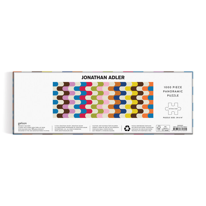 Jonathan Adler Bargello 1000 Piece Panoramic Puzzle