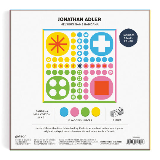 Jonathan Adler Helsinki Classic Bandana Game Games Jonathan Adler 