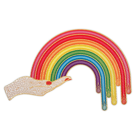 Jonathan Adler Rainbow Hand 750 Piece Shaped Puzzle Shaped Puzzles Galison 