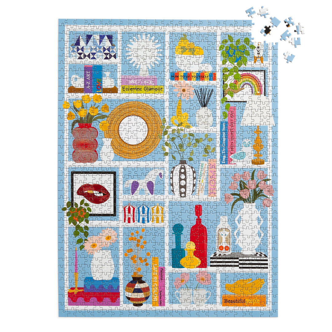 Jonathan Adler Shelfie 1000 Piece Puzzle Puzzles Jonathan Adler 