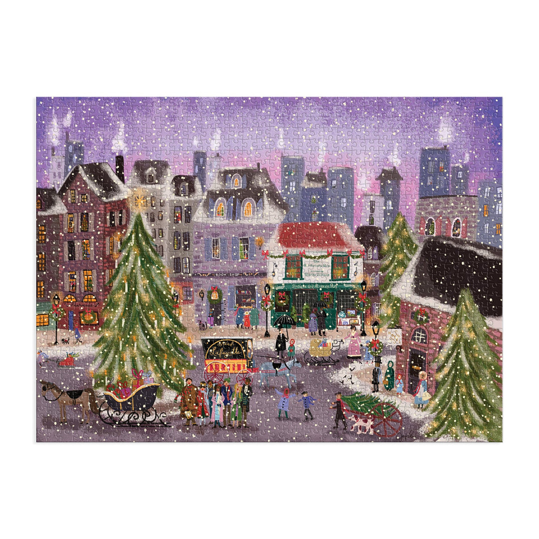 Joy Laforme Christmas Square 1000 Piece Puzzle in Square Box Galison 