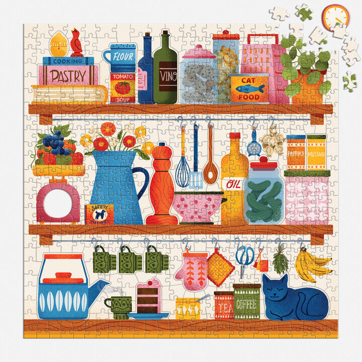 Kitchen Essentials 500 Piece Puzzle with Shaped Pieces Puzzles Muti 