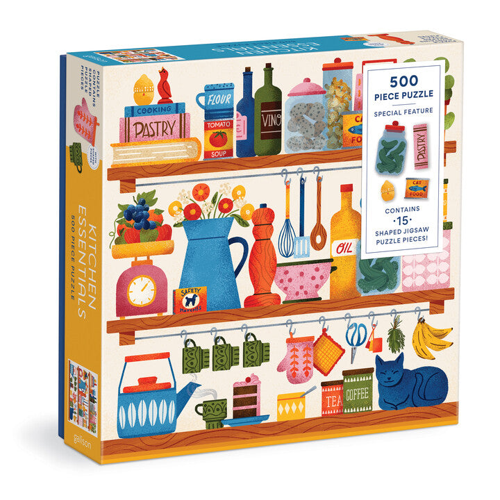 Kitchen Essentials 500 Piece Puzzle with Shaped Pieces Puzzles Muti 