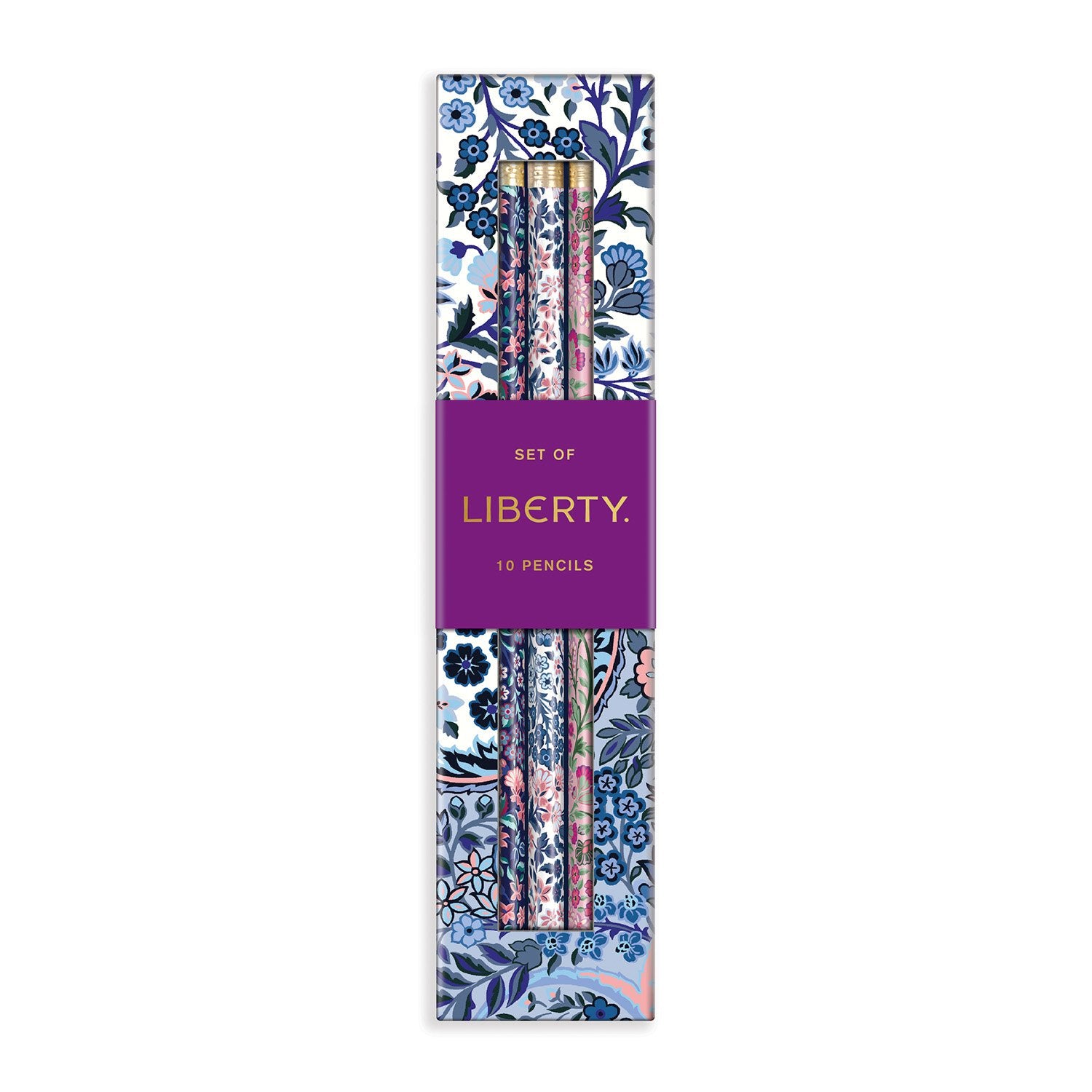 Liberty Tanjore Gardens Tile Navy Pencil Case – Galison