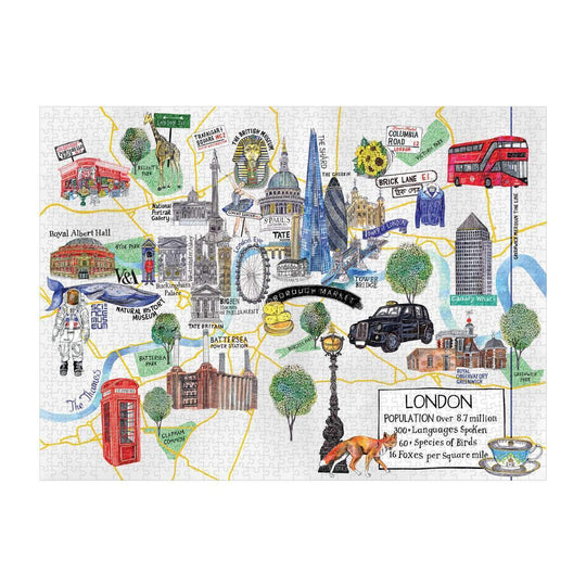 London Map 1000 Piece Puzzle 1000 Piece Puzzles Galison 