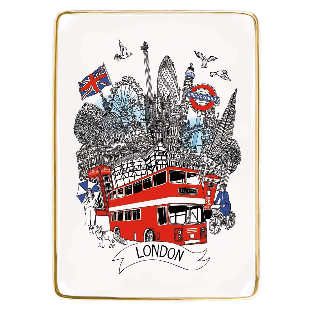 London Medium Porcelain Tray Porcelain Trays Galison 