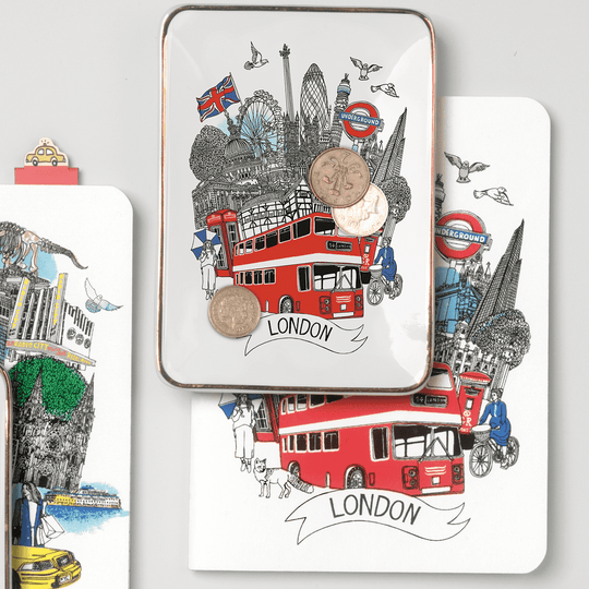 London Medium Porcelain Tray Porcelain Trays Galison 