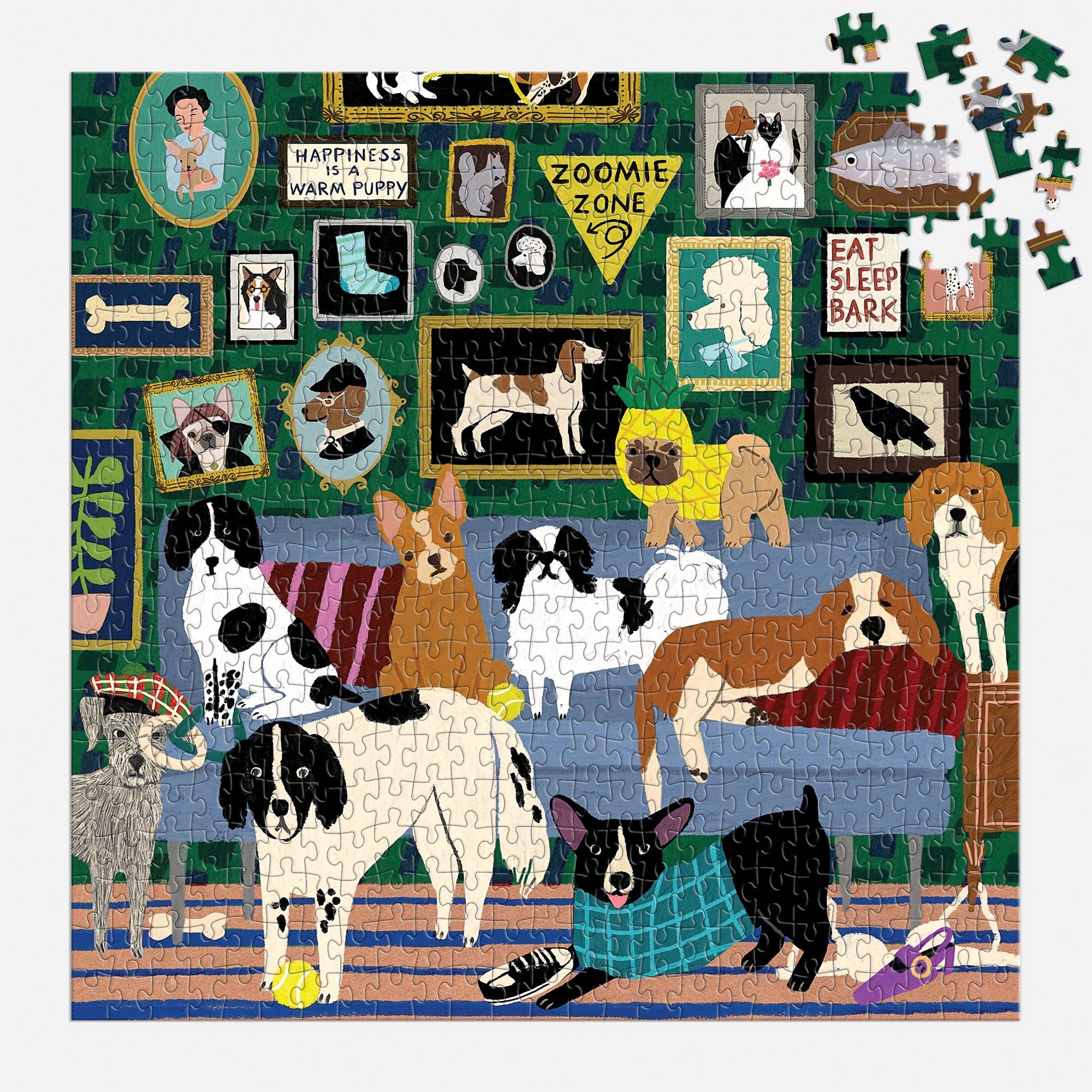 Colorful Dog 500 Piece Difficult Hard Jigsaw Puzzles for Adults |Colorful  Jigsaw Puzzle| Challenging Game Precise Interlocking Educational Game