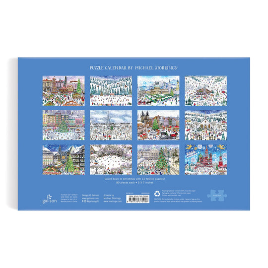 Michael Storrings 12 Days of Christmas Advent Puzzle Calendar Advent Calendars Michael Storrings 