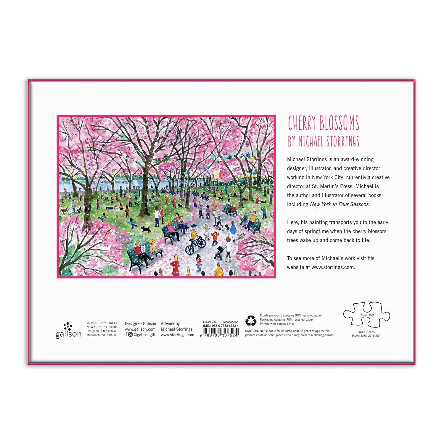 Michael Storrings Cherry Blossoms 1000 Piece Jigsaw Puzzle