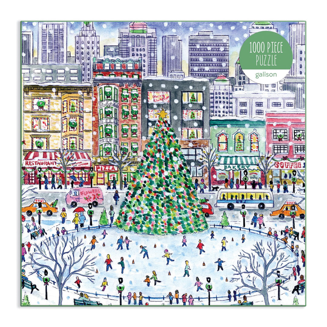 Michael Storrings Christmas in the City 1000 Piece Puzzle Holiday 1000 Piece Puzzles Michael Storrings Collection 