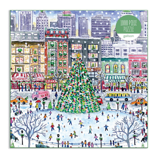 Michael Storrings Christmas in the City 1000 Piece Puzzle Holiday 1000 Piece Puzzles Michael Storrings Collection 