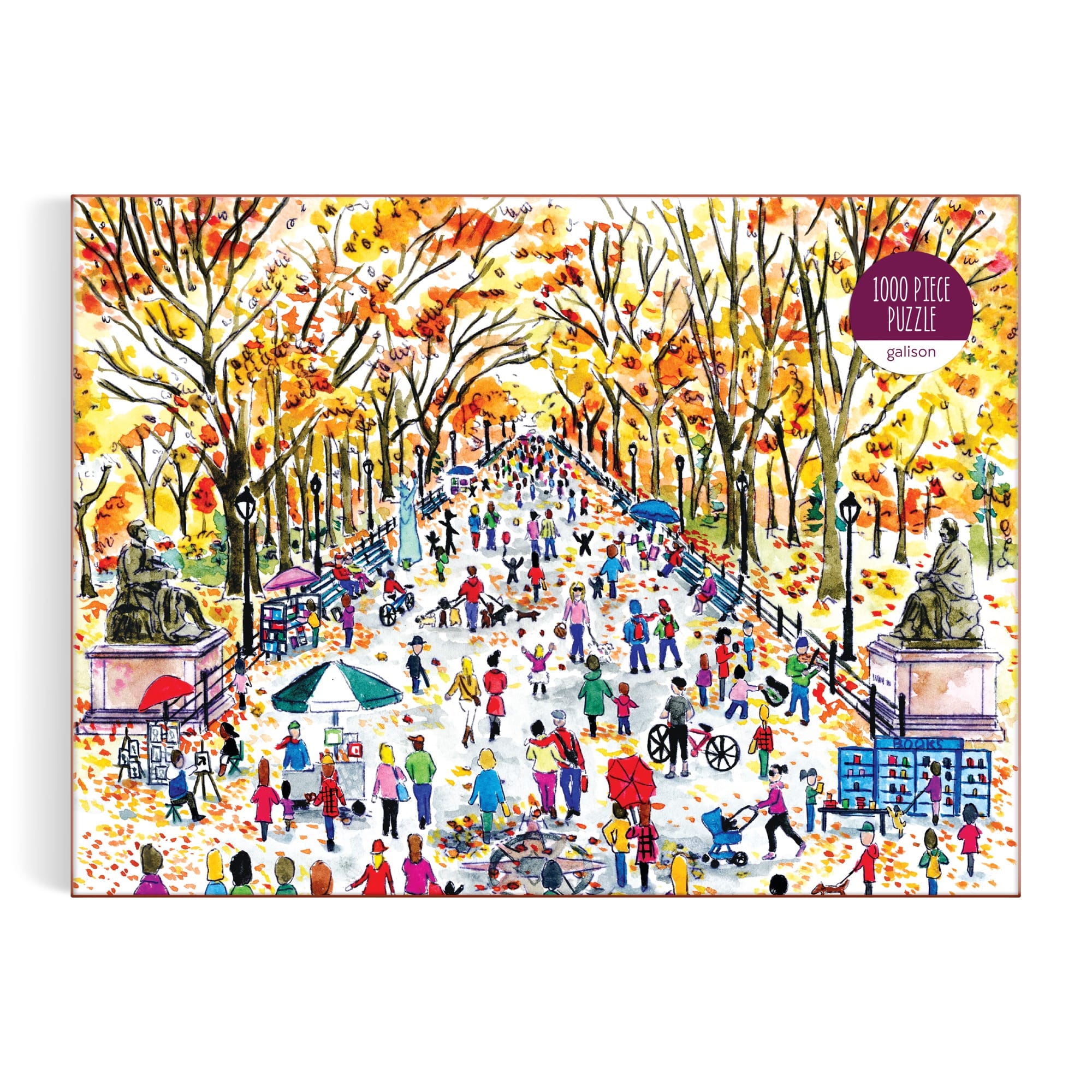 Michael Storrings Fall in Central Park 1000 Piece Puzzle – Galison