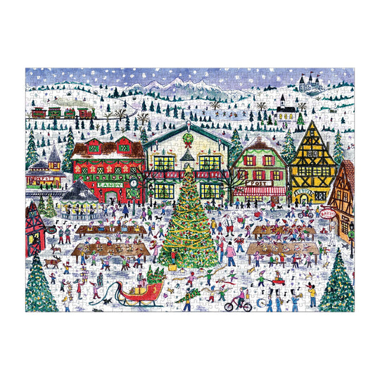 Michael Storrings Santa's Village 1000 Piece Puzzle Holiday 1000 Piece Puzzles Michael Storrings Collection 