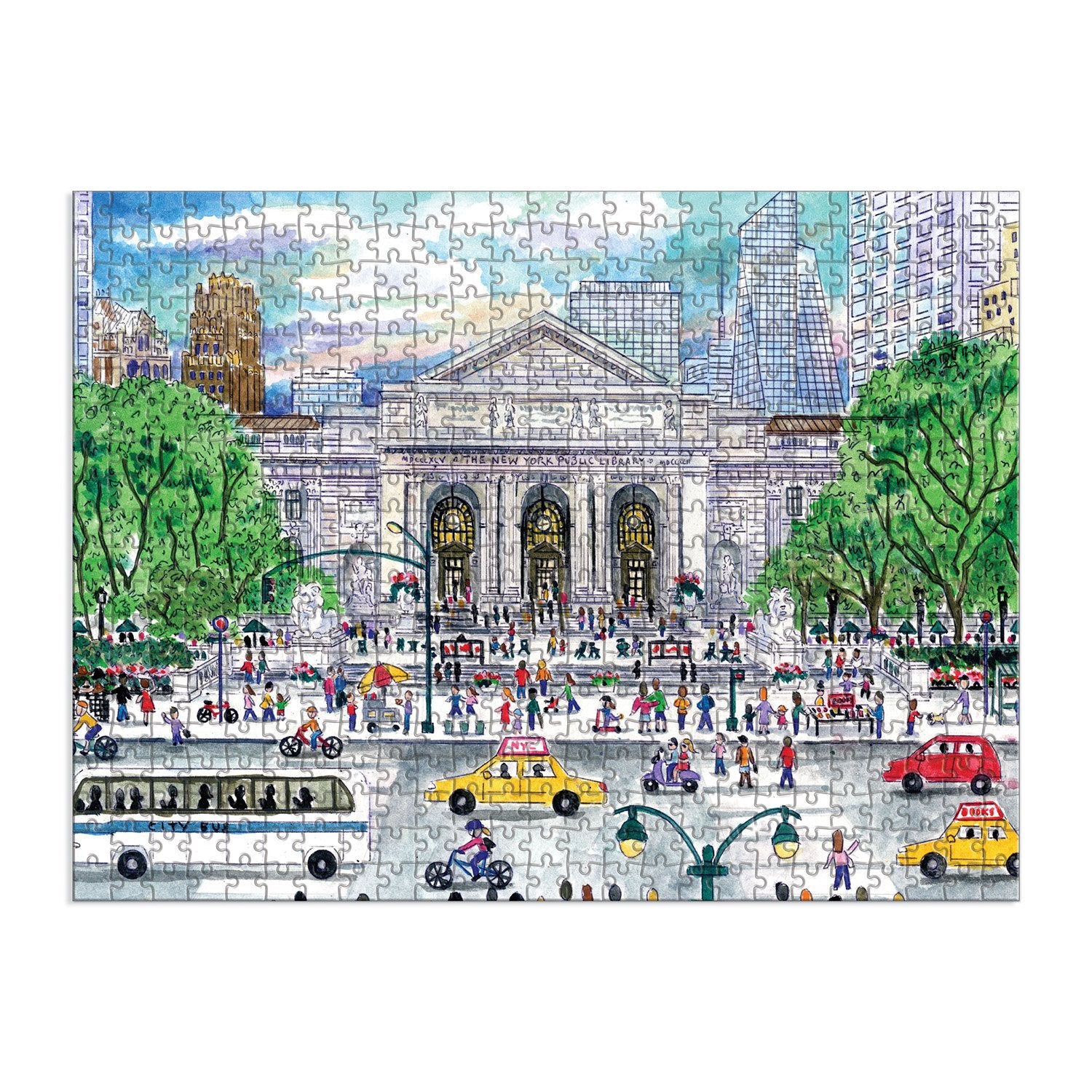 Michael Storrings Springtime at the Library 500 Piece Double-Sided