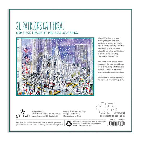 Michael Storrings St. Patricks Cathedral 1000 Piece Jigsaw Puzzle 1000 Piece Puzzles Michael Storrings 
