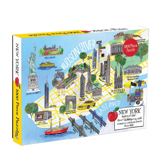 New York City Map 1000 Piece Puzzle 1000 Piece Puzzles Galison 