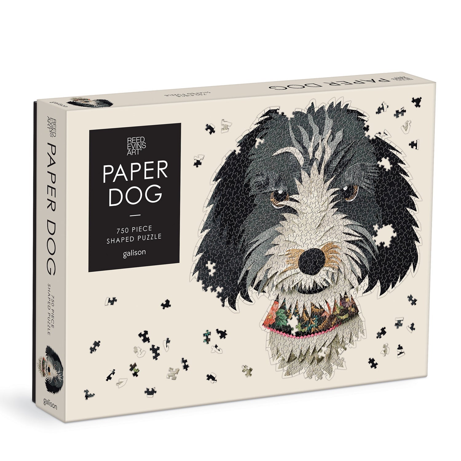 Paper Dogs 750 Piece Shaped Puzzle – Galison