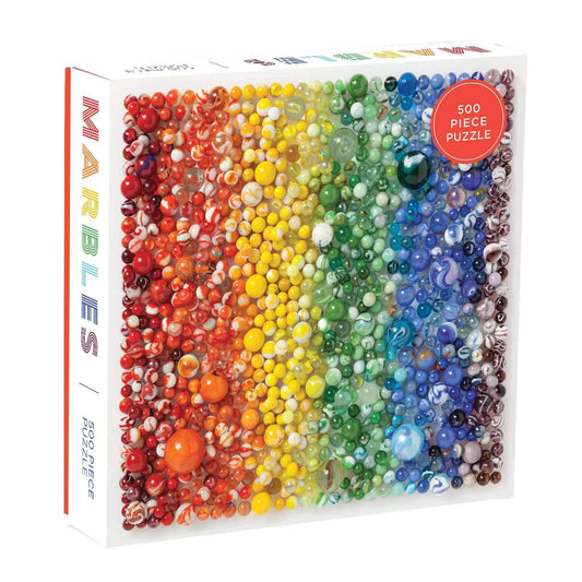 Rainbow Marbles 500 Piece Puzzle 500 Piece Puzzles Galison 