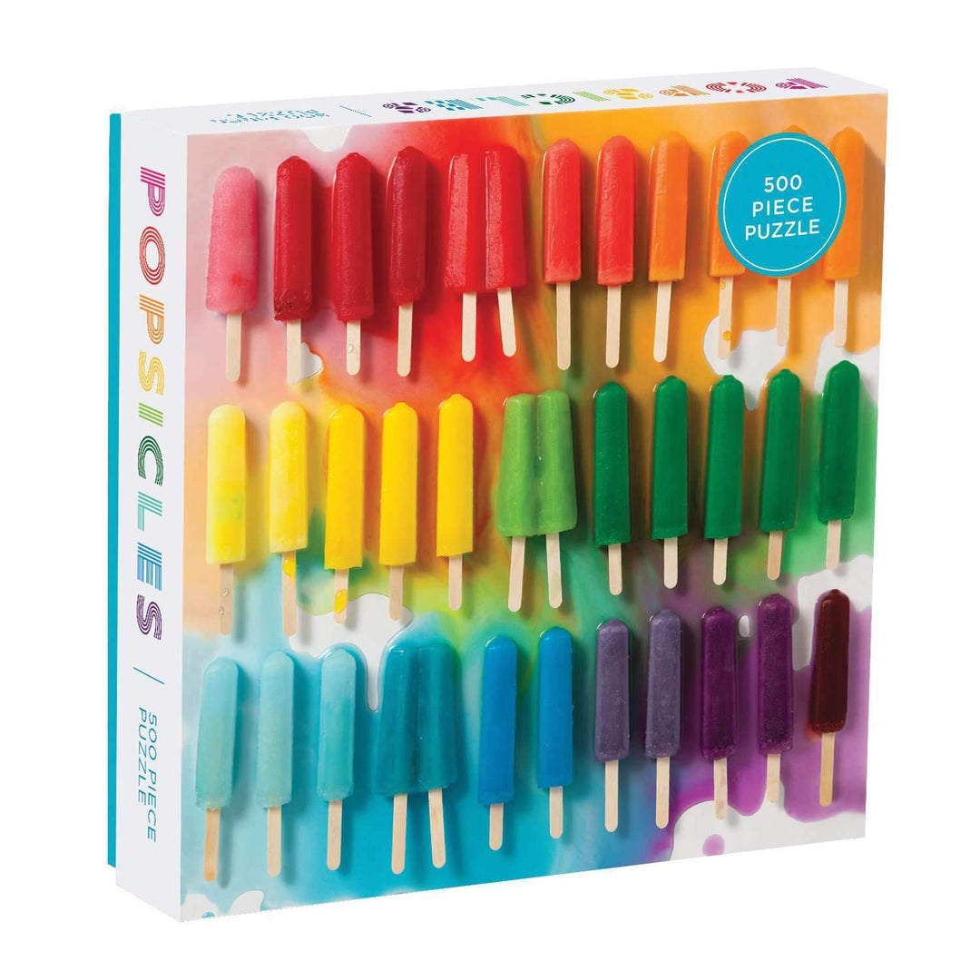 Rainbow Popsicles 500 Piece Puzzle 500 Piece Puzzles Galison 