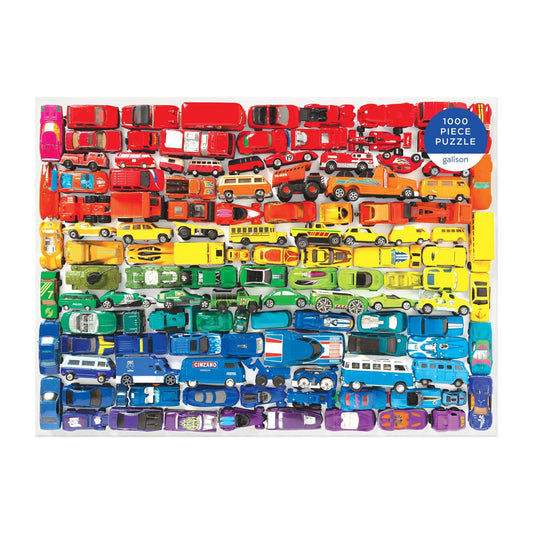 Rainbow Toy Cars 1000 Piece Puzzle 1000 Piece Puzzles Galison 