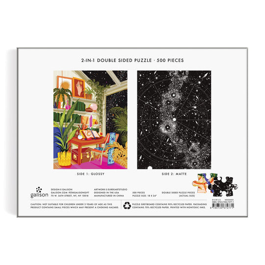 Stargaze 500 Piece Double Sided Puzzle Galison 