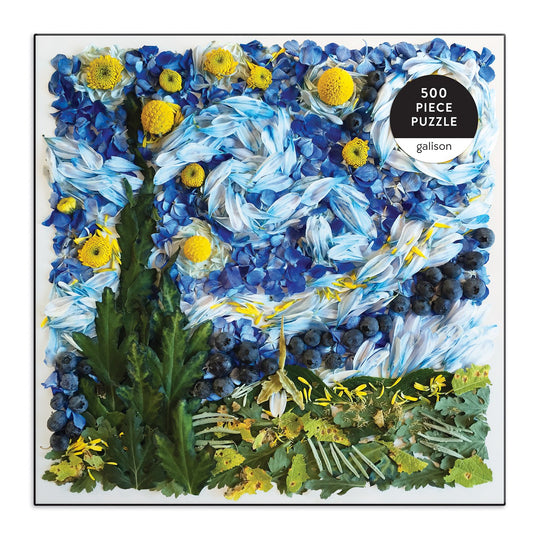 Starry Night Petals 500 Piece Puzzle 500 Piece Puzzles Galison 