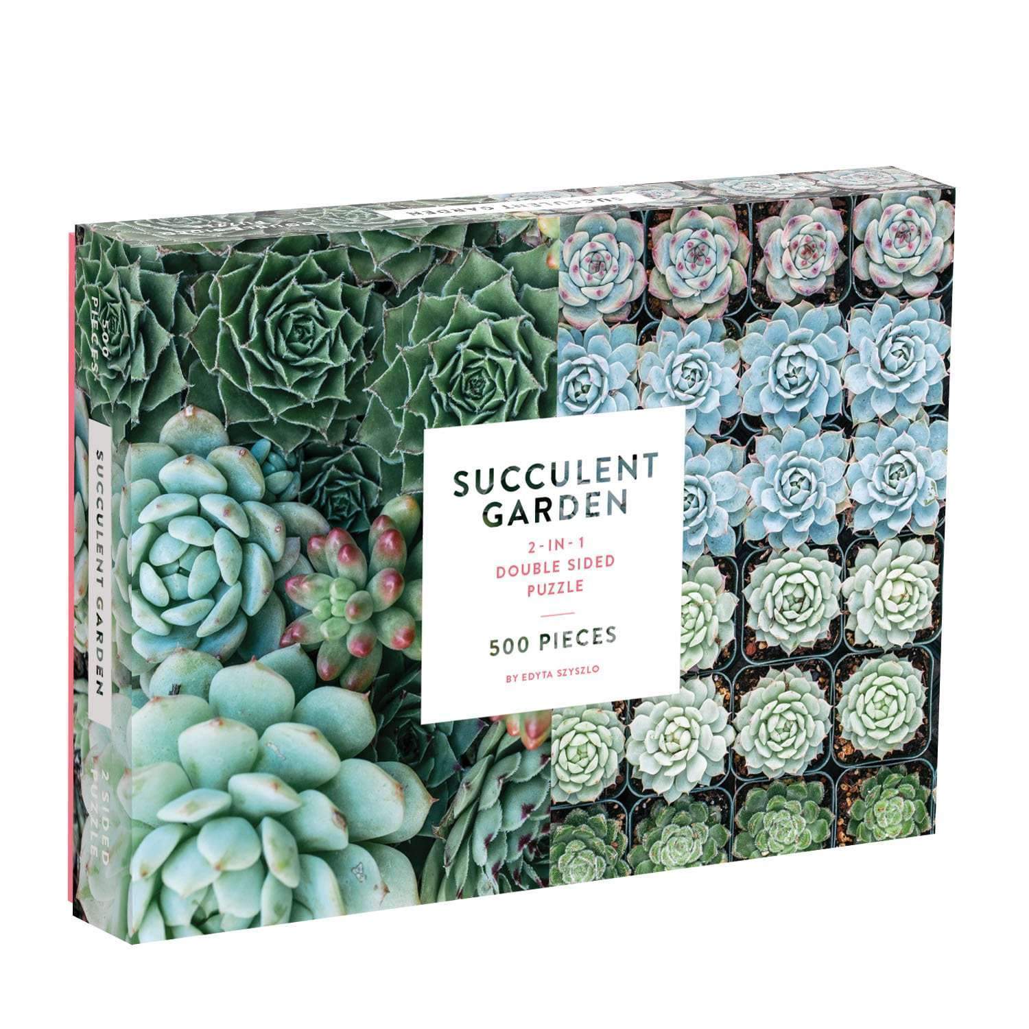 Succulent Garden 2-Sided 500 Piece Puzzle | Galison