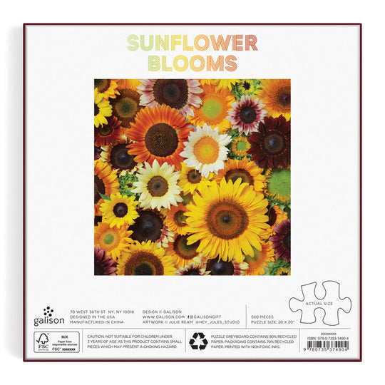 Sunflower Blooms 500 Piece Puzzle Puzzles Julie Seabrook Ream 