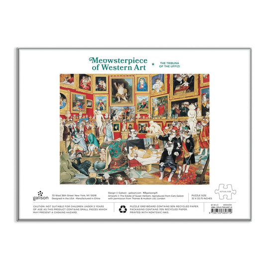 Tribuna of the Uffizi Meowsterpiece of Western Art 1500 Piece Jigsaw Puzzle 1500 Piece Puzzles Susan Herbert 