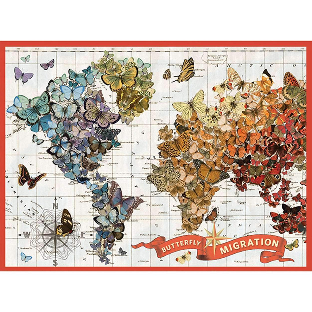 Wendy Gold Butterfly Migration 1000 Piece Puzzle 1000 Piece Puzzles Galison 