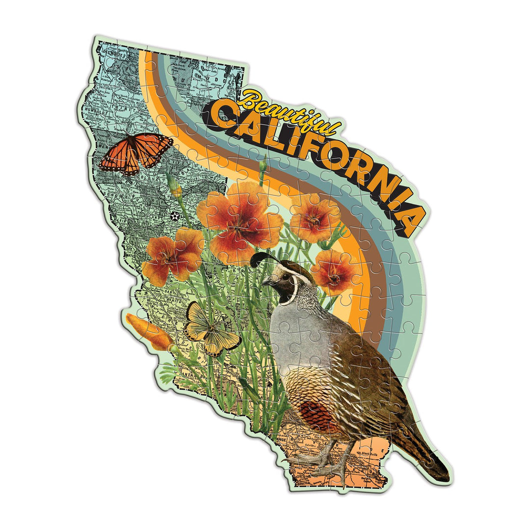 Wendy Gold California Mini Shaped Puzzle Mini-Shaped Puzzles Wendy Gold Collection 