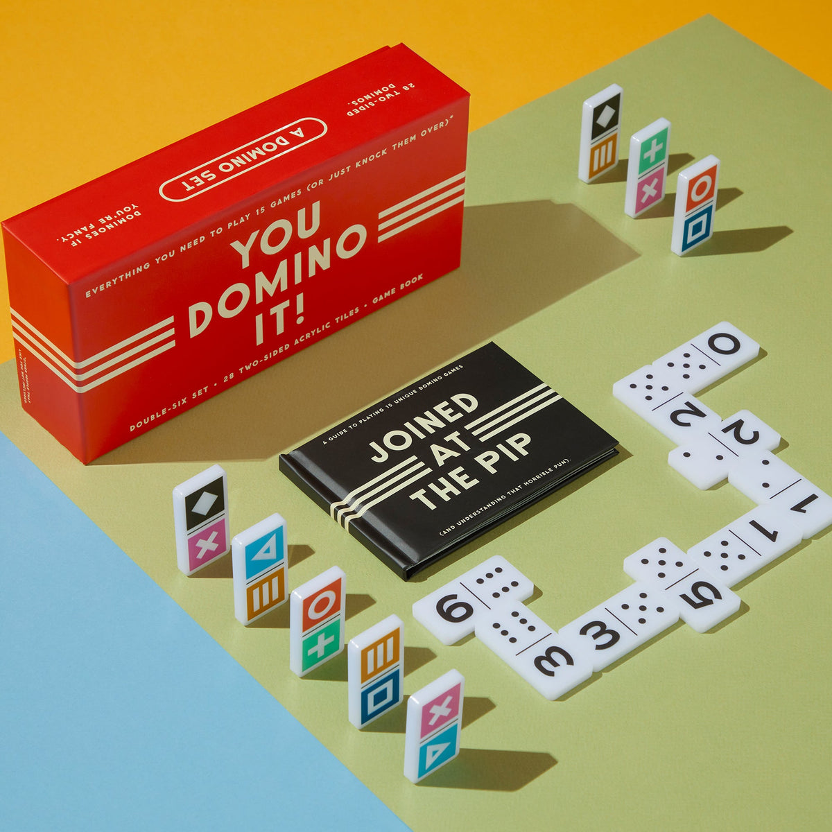 Double Six Club Pub Dot Dominoes Game Set 28 Double 6 Dominoes Set